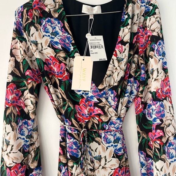 Long Floral Wrap Dress - Picture 3 of 5